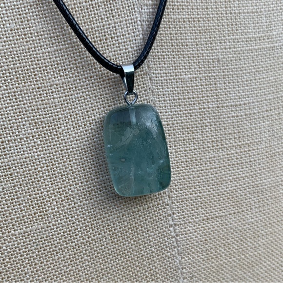 Handmade Funky Genuine Stone Chunk Amulet Necklace - Picture 9 of 16